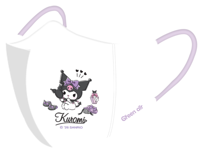 หน้ากากอนามัย 3D Snow Kuromi สำหรับเด็ก 20 ชิ้น / กล่อง รุ่น 2 สี